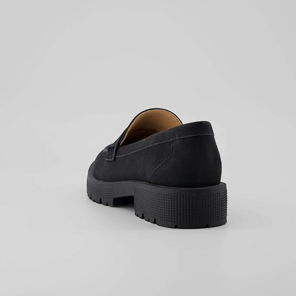 Mocasines Penny de Ante para Mujer – Tacón Bajo y Punta Redonda