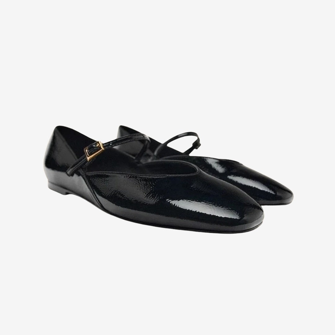 Bailarinas Mary Jane – Acabado Brillante y Correa Ajustable