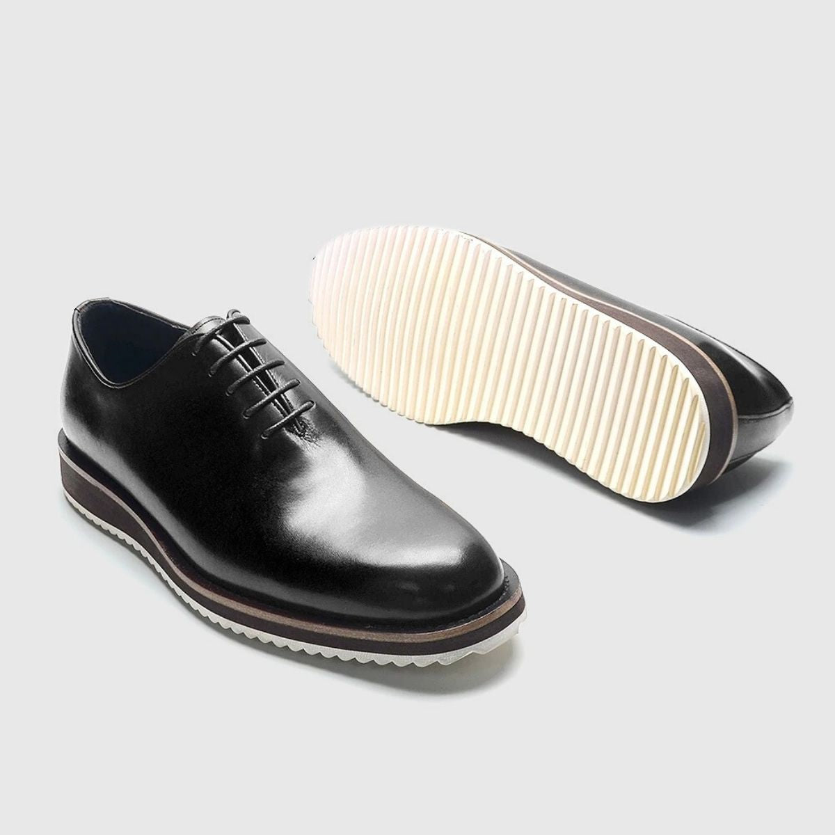 Zapatos Oxford de Cuero para Hombre – Suela Blanda y Antideslizante