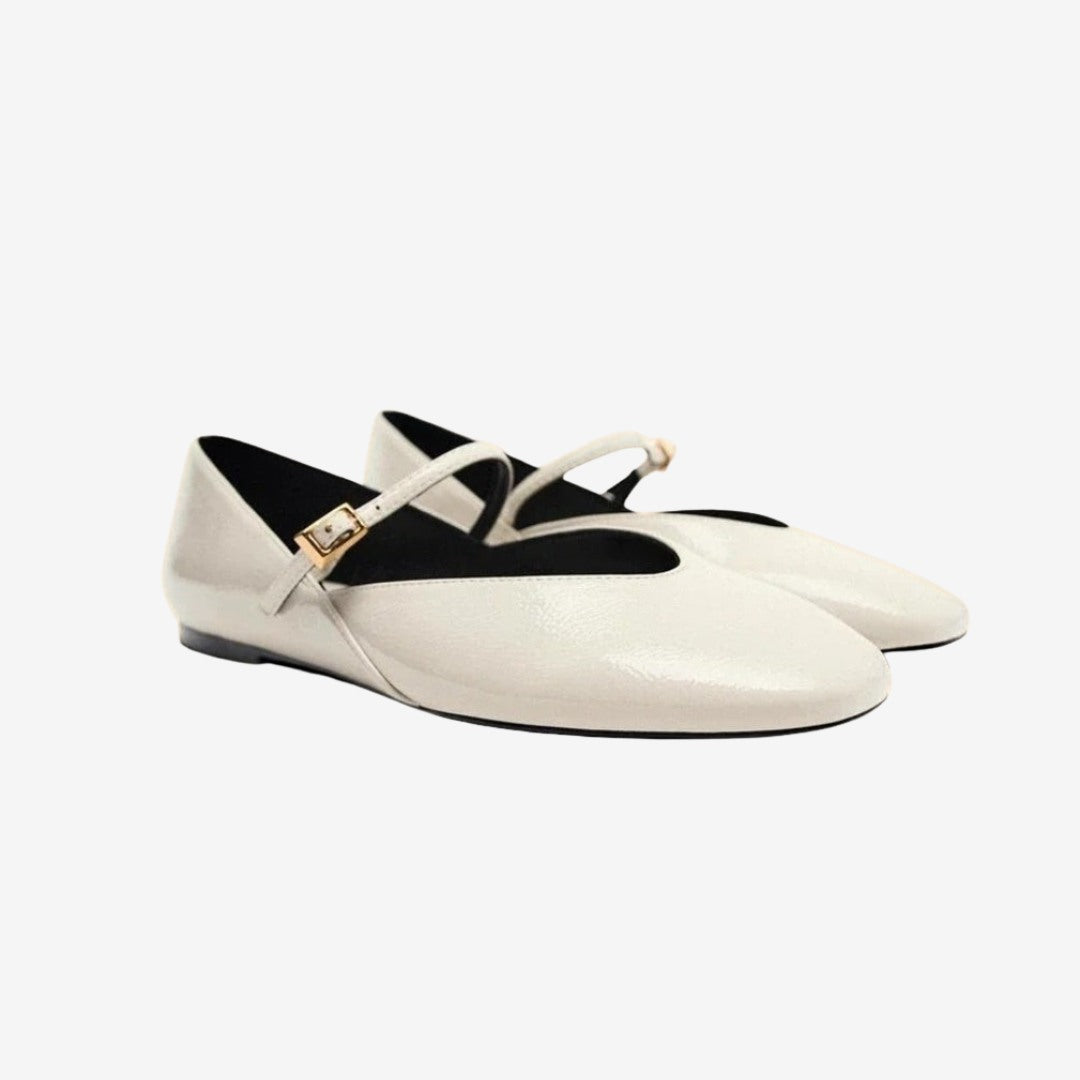 Bailarinas Mary Jane – Acabado Brillante y Correa Ajustable