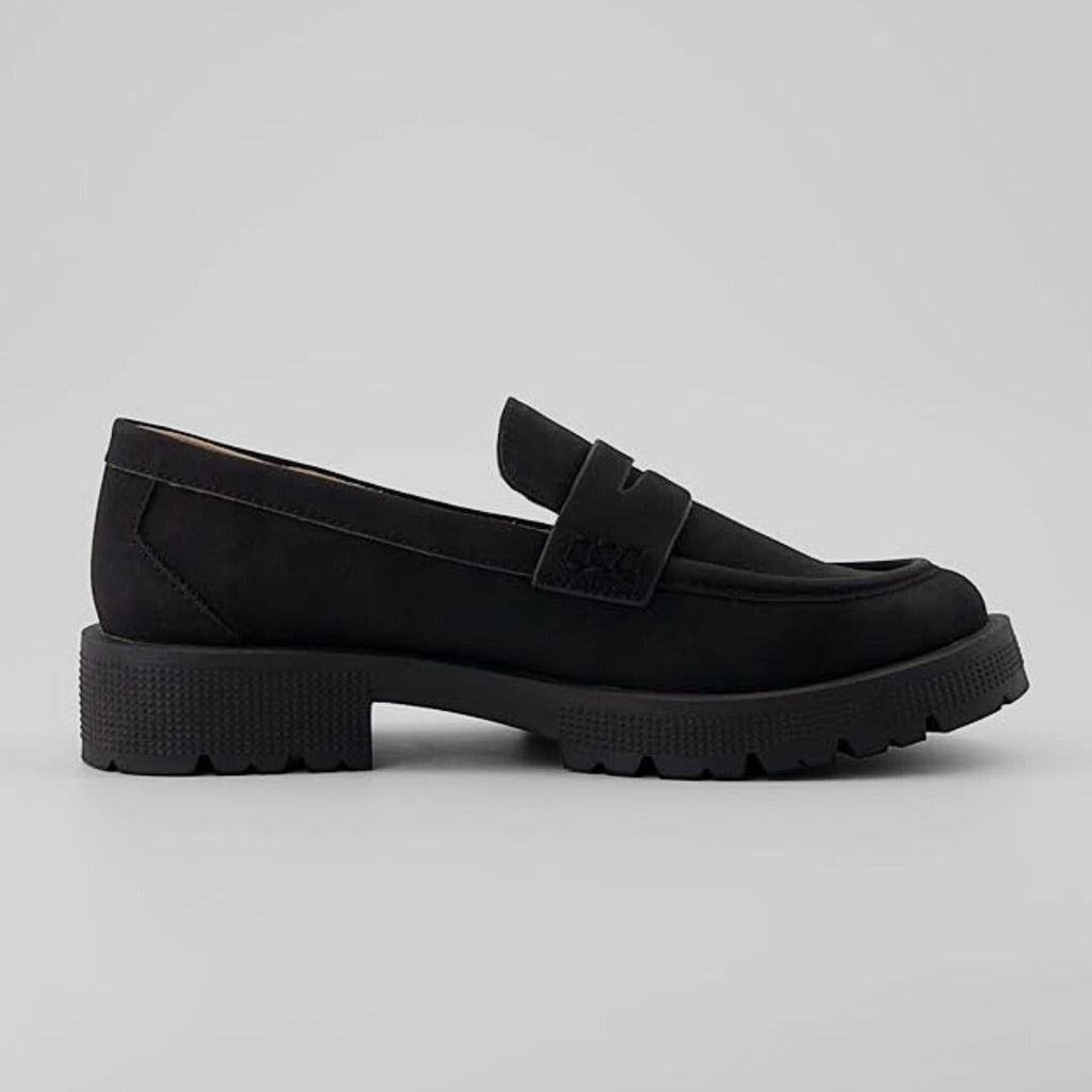 Mocasines Penny de Ante para Mujer – Tacón Bajo y Punta Redonda