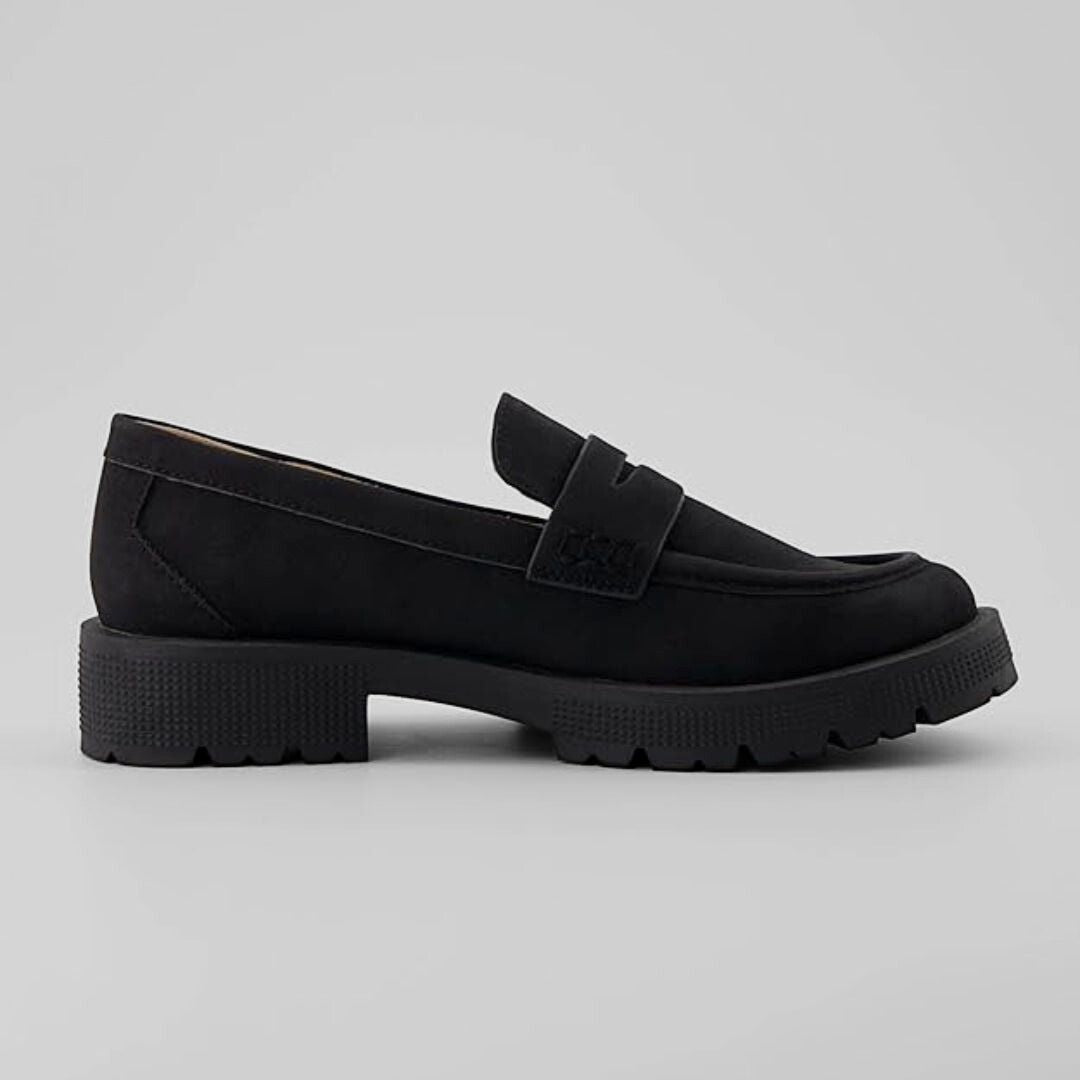 Mocasines Penny de Ante para Mujer – Tacón Bajo y Punta Redonda